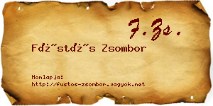 Füstös Zsombor névjegykártya